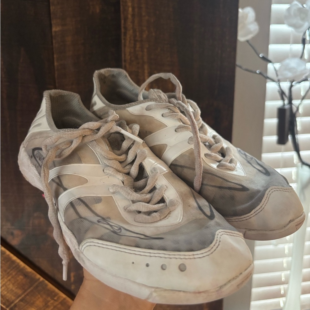 NFINITY White and Gray women’s cheer shoes